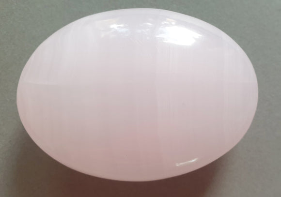 Mangano Calcite Chunky Palm Stone X Thick | Cut & Polished Crystals | Polished Crystal Palm Stones