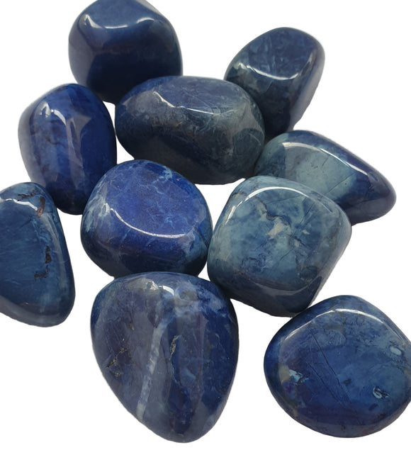 Lapis Howlite Healing Crystal Tumble Stones (x3) | Cut & Polished Crystals | Polished Crystal Tumble Stones
