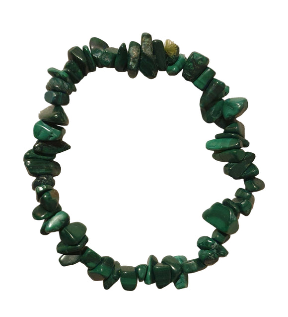 Malachite Chip Bracelet | Crystal Jewellery | Gemstone Bracelets