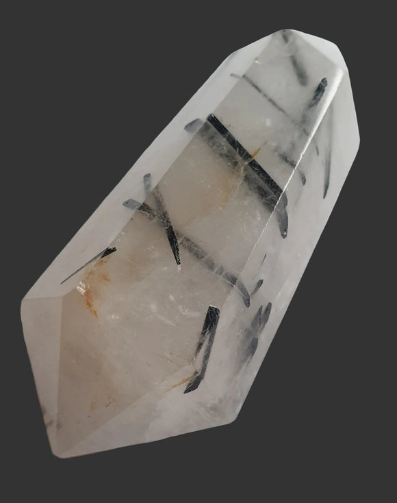 Tourmalinated Quartz Double Terminated Wand | Dowsing | Crystal Healing Wands