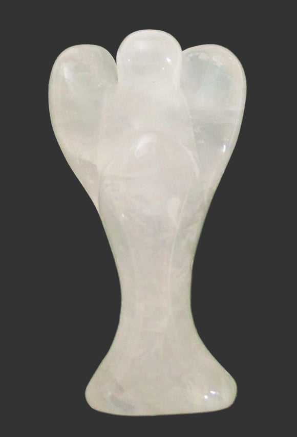Rose Quartz Angel (Medium) | Crystal Carvings | Crystal Angels