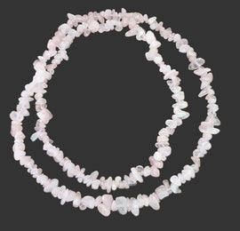 Rose Quartz Chip Necklace | Crystal Jewellery | Crystal Necklaces