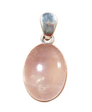 Rose Quartz Healing Crystal Oval Pendant (Smallish) | Crystal Jewellery | Crystal Pendants