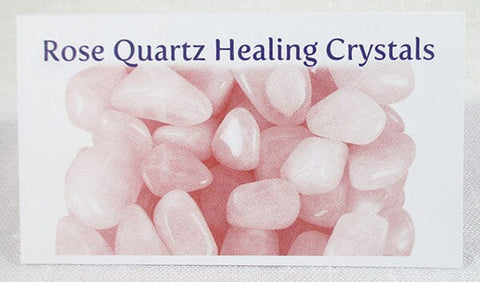 Rose Quartz Healing Crystals Properties Card Only Others > Books & Greeting Cards