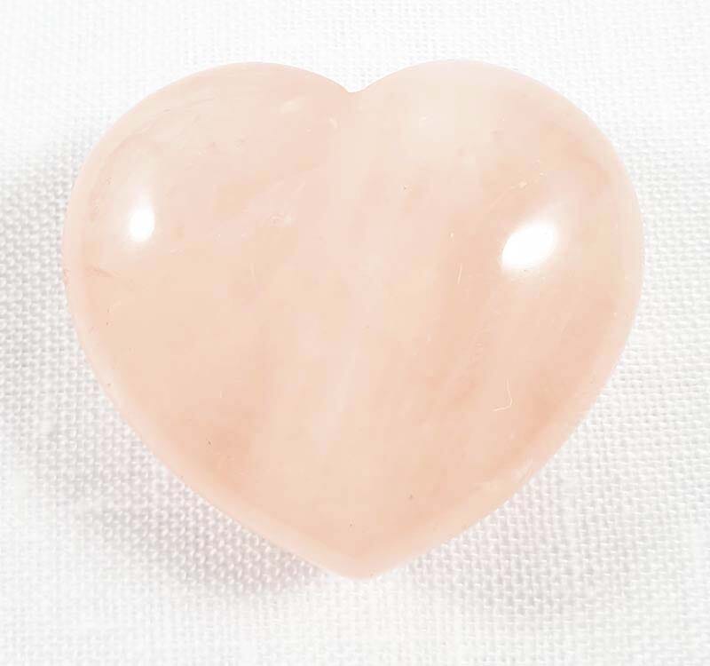 Rose Quartz Heart - Crystal Carvings > Polished Crystal Hearts