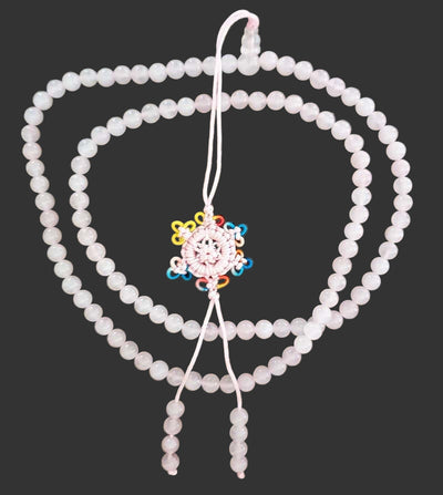 Rose Quartz Mala Beads | Crystal Jewellery | Crystal Necklaces