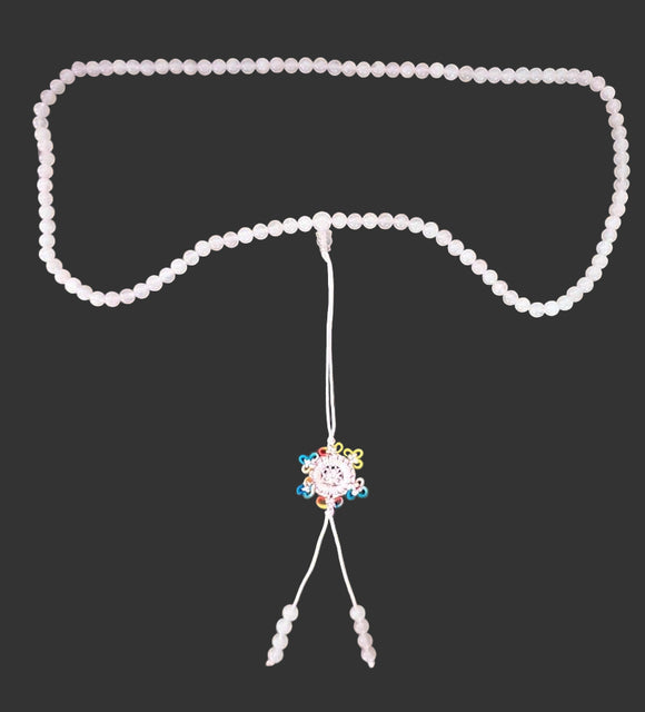 Rose Quartz Mala Beads | Crystal Jewellery | Crystal Necklaces