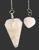 Rose Quartz Orgone Pendulum | Dowsing | Pendulums for dowsing