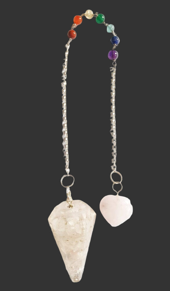 Rose Quartz Orgone Pendulum | Dowsing | Pendulums for dowsing