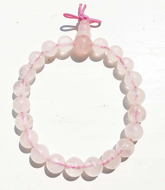 Rose Quartz Power Bracelet - Crystal Jewellery > Gemstone Bracelets