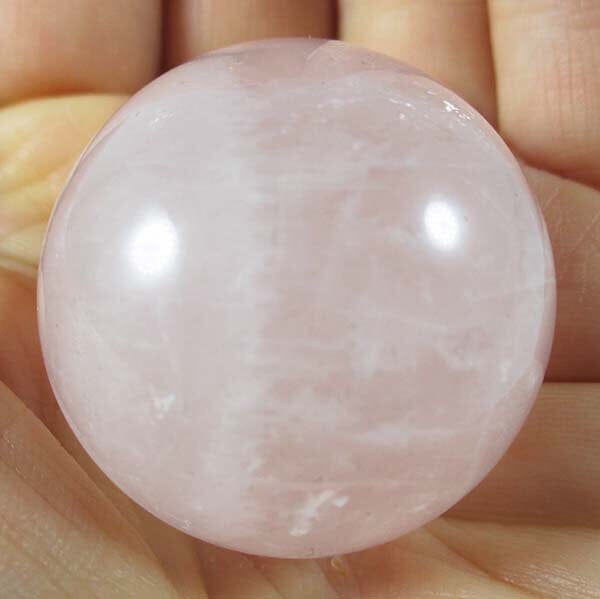 Rose Quartz Sphere (Small) - Crystal Carvings > Polished Crystal Spheres