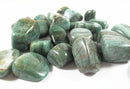 Rough African Jade Healing Crystal Tumble Stones (X3) | Cut & Polished Crystals | Polished Crystal Tumble Stones