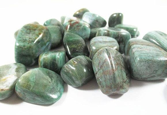 Rough African Jade Healing Crystal Tumble Stones (X3) | Cut & Polished Crystals | Polished Crystal Tumble Stones