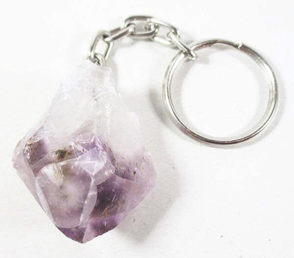 Rough Amethyst Point Keyring - Others > Keyrings & Clip-On Crystals