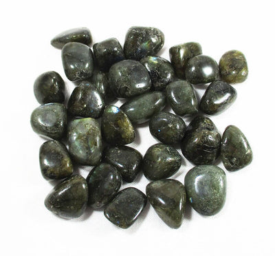 Rough Labradorite Healing Crystal Tumble Stones (x3) | Cut & Polished Crystals | Polished Crystal Tumble Stones