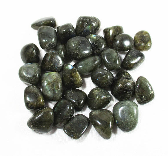 Rough Labradorite Healing Crystal Tumble Stones (x3) | Cut & Polished Crystals | Polished Crystal Tumble Stones