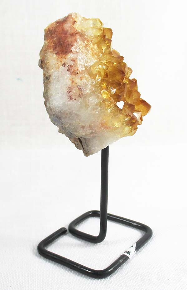 Rough Mini Citrine Cluster on Stand - 2