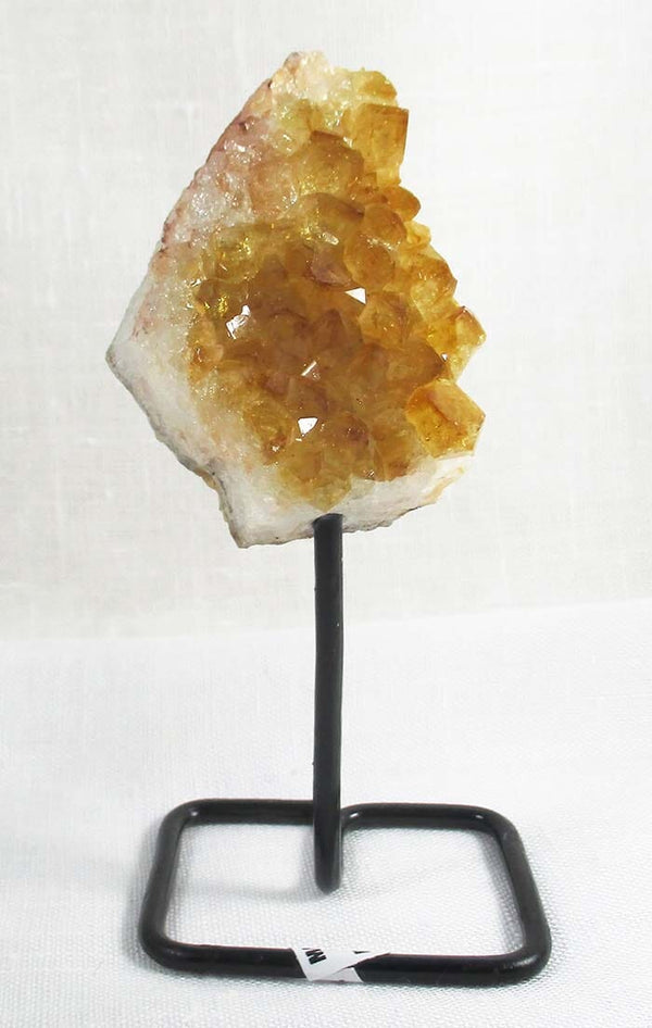 Rough Mini Citrine Cluster on Stand - 1