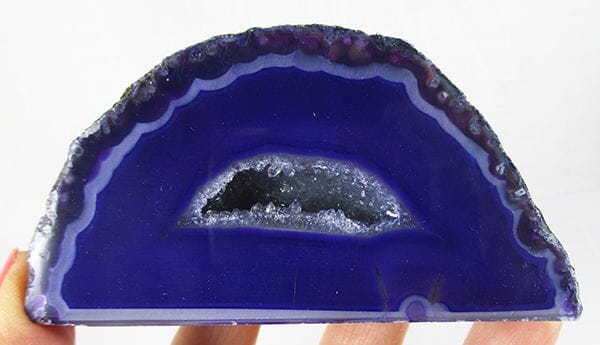 Rough Purple Agate Standing Geode - Natural Crystals > Crystal Geodes