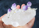 Rough Quartz Points With Amethyst Flowers | Cut & Polished Crystals | Crystal Obelisks & Natural Points