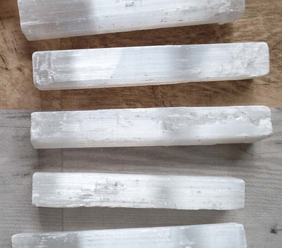 Rough Selenite Rod (x1) | Natural Crystals | Raw Crystal Chunks