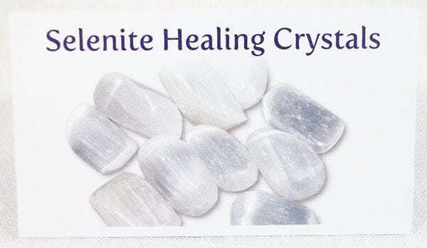 Selenite Healing Crystals Properties Card Only - Others > Books & Greeting Cards