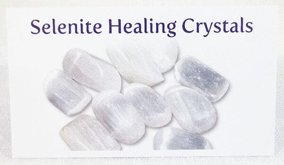 Selenite Healing Crystals Properties Card Only | Books & Greeting Cards