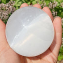 Selenite Sphere B Grade | Crystal Carvings | Polished Crystal Spheres