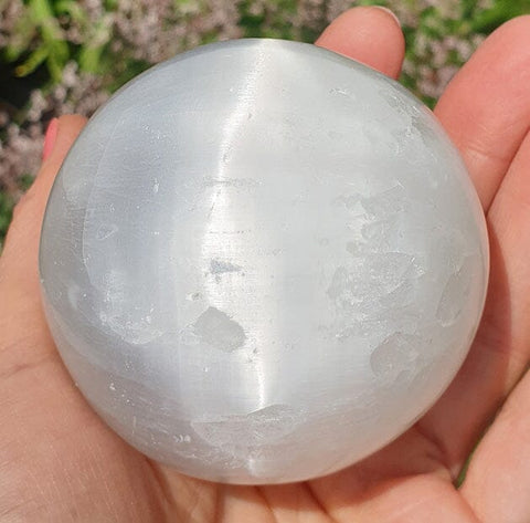 Selenite Sphere B Grade Crystal Carvings > Polished Crystal Spheres