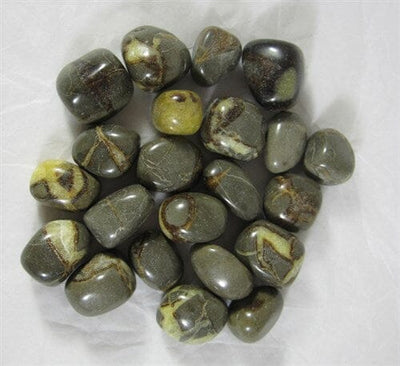 Septaria Tumble Stones (x3) | Cut & Polished Crystals | Polished Crystal Tumble Stones
