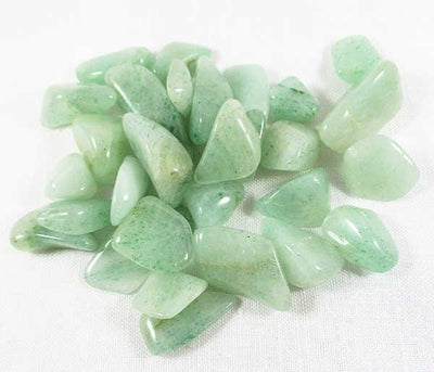 Set of 36 C Grade Aventurine Chips | Cut & Polished Crystals | Polished Crystal Tumble Stones