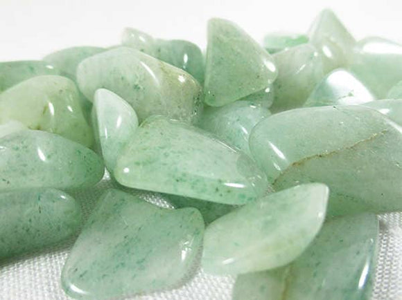 Set of 36 C Grade Aventurine Chips | Cut & Polished Crystals | Polished Crystal Tumble Stones