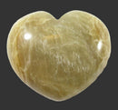 Shaded Moonstone Heart | Crystal Carvings | Polished Crystal Hearts