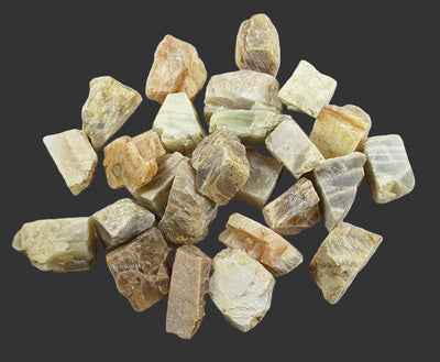 Shaded Moonstone Raw Chunks (x3) | Natural Crystals | Raw Crystal Chunks