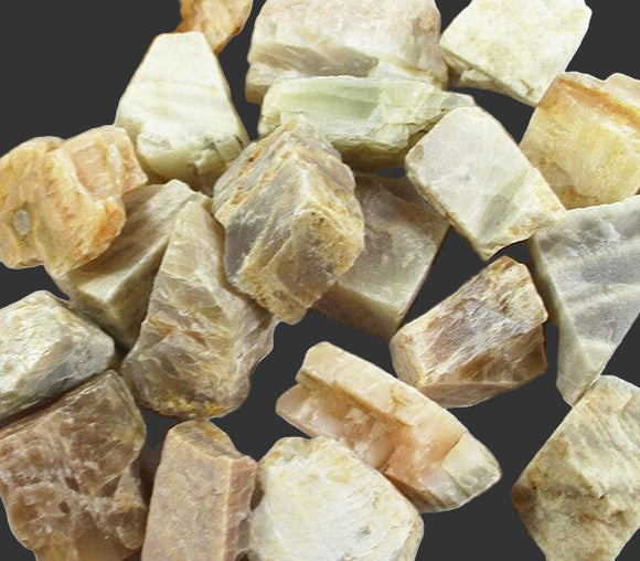 Shaded Moonstone Raw Chunks (x3) | Natural Crystals | Raw Crystal Chunks