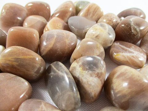 Shaded Moonstone Rough Tumble Stones (x3) Cut & Polished Crystals > Polished Crystal Tumble Stones