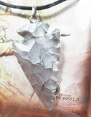 Silver Coloured Agate Crystal Arrow Head Necklace | Crystal Jewellery | Point Pendants