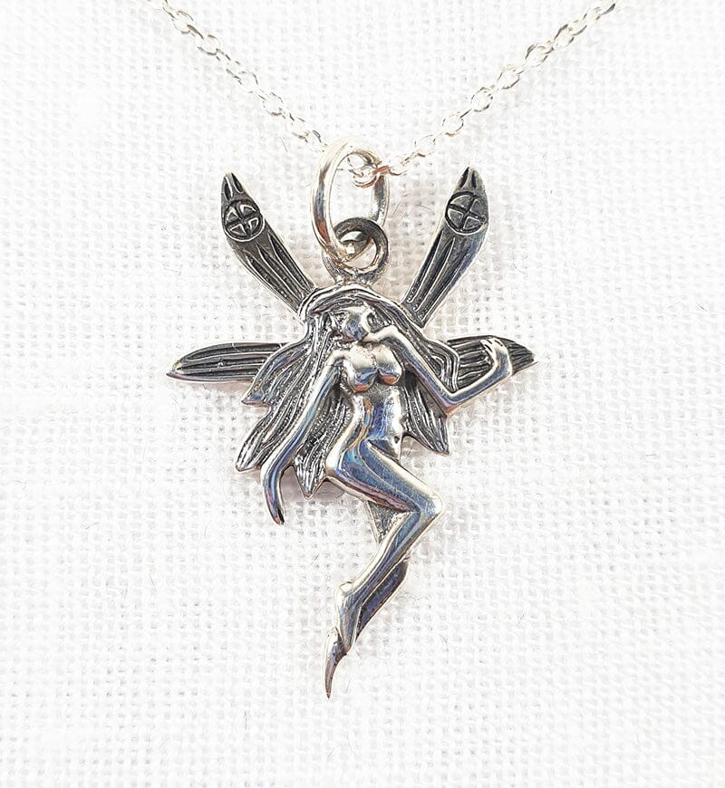 Silver Fairy Pendant - Crystal Jewellery > Crystal Pendants