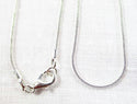 Silver Plated 18inch Snake Chain - 1