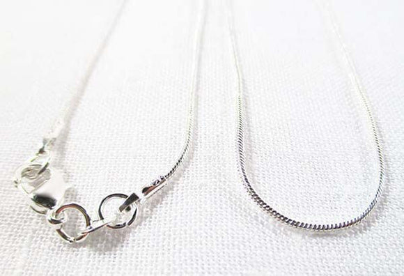 22" Silver Plated Snake Chain | Others | Chains & Neck Cords