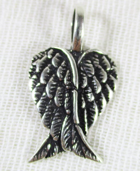 Silver Wings Pendant (Small) - Crystal Jewellery > Crystal Pendants