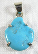 Sleeping Beauty Turquoise pendant (Small) - 2