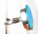 Sleeping Beauty Crystal Turquoise Ring (Size L) | Crystal Jewellery | Gemstone Rings