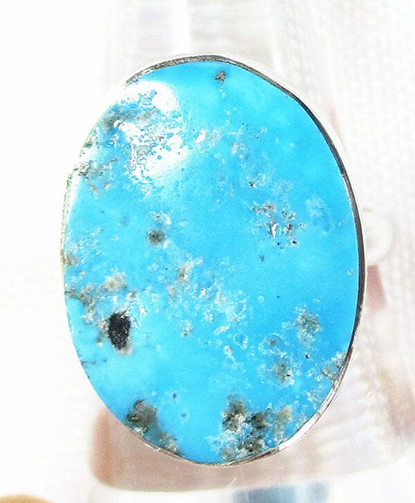 Sleeping Beauty Turquoise Ring (Size L) - Crystal Jewellery > Gemstone Rings