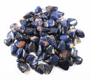 Small Sodalite Healing Crystal Sunset Tumbled Chips (x3) | Cut & Polished Crystals | Polished Crystal Tumble Stones