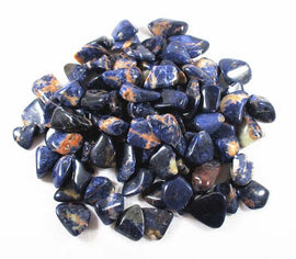 Small Sodalite Healing Crystal Sunset Tumbled Chips (x3) | Cut & Polished Crystals | Polished Crystal Tumble Stones