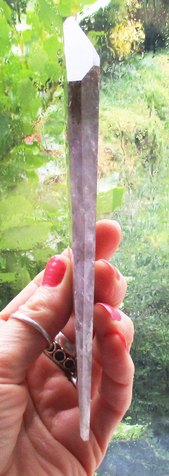 Smoky Ametrine Healing Crystal Slice Point (L) | Cut & Polished Crystals | Crystal Obelisks & Natural Points