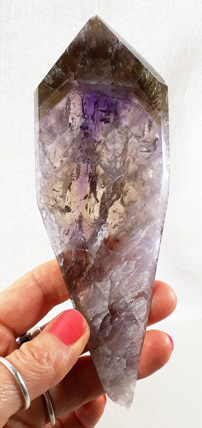 Smoky Ametrine Healing Crystal Slice Point (L) | Cut & Polished Crystals | Crystal Obelisks & Natural Points