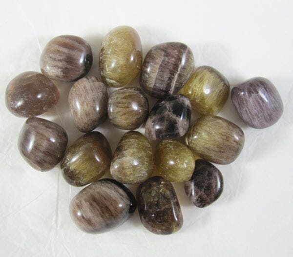 Smoky Fluorite Tumble Stones (x3) - Cut & Polished Crystals > Polished Crystal Tumble Stones