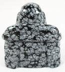 Snowflake Obsidian Crystal Buddha | Crystal Carvings | Hand Carved Buddhas